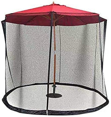 Outdoor Garden Umbrella Your Parasol into a Gazebo Garden Mosquito Cover Net Patio Umbrella Screen with Zipper Doorols for Indoor and Outdoor, Camping (Color : Black, Size : 275 X (Black 335 X 230cm