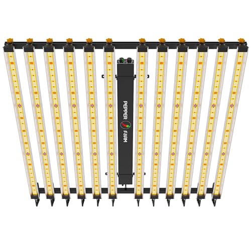 PEPPER FARM LED Grow Light PF12000 Full Spectrum for Seedlings and Veg Bloom White