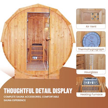 OUTEXER Outdoor Traditional Sauna 4-5 Person 240V 4.5KW 6'x6’ Steam Saunas
