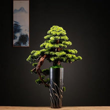 YXIANG56Q Fake Plants Artificial Bonsai Tree Light Luxury Floor Ornaments Living Room Entrance Decoration Fake Plants Potted Plants Bonsai Tree