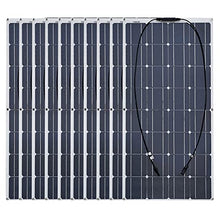 Solar Panel Kit,Flexible Solar Panel 100W 18V Monocrystalline System Kit Battery Charger Maintainer, for RV Camper Boat Home Portable Ce (10pcs)