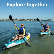 Sea Eagle EZLITE 10 Ultralight Inflatable Kayak White/Turquoise Blue/Yellow
