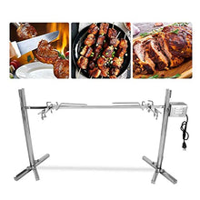 JYXYXSCP Outdoor BBQ Rotisserie Kit,Automatic Rotating Electric Barbecue Grill,Stainless Steel Grill for Pig Rotisserie Hog Lamb,for Picnic