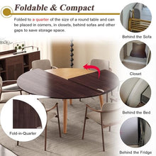 ZDJZMGZ Portable Foldable Round Table Top Extender, 42-72 inch, White Replaceable Countertop for Banquet, Restaurant, Patio & Farmhouse Use, 47 inch Diameter (120cm)