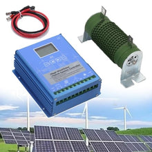 forplubossmmp Wind Solar Charge Controller, LCD Energy Charge Controller with Dump Load 1000w Wind Turbine Generator 1000W Solar Panel 12V 24V Auto Regulator, Renewable Energy Controllers,800W