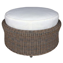 Padma's Plantation Outdoor Barbados Ottoman Kubu Grey