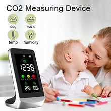 3in1 Smart CO2 Digital Meter Indoor Temperature Humidity Sensor Tester Air Quality Monitor Carbon Dioxide Detector CO2 Analyzer