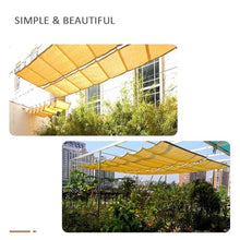 ZCBYBT Outdoor Awning Cover Retractable Sun Shade Sail UV Resistant Durable Pergola Canopy for Patio, Garden, Deck, Gazebo,#1,1.2mx7.2m