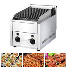 DFEDHF Gas Grill Commercial Gas Grill Stainless Steel Grill Volcanic Rock Grill Lava Rock Grill for BBQ Equipment Gas Stratus Char Broiler