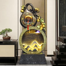 GLigeT Outdoor Water Fountain Floor-Standing Water Fountain, Unique Gourd Fountain, Indoor Office Relaxation Fountain Outdoor Fountain(Size:Small-A)