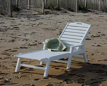 POLYWOOD NCC2280MA-P Nautical Arms Chaise, Black