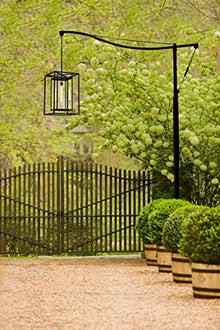 Hinkley Max Extra Large Outdoor Hanging Lantern - Estate Series, 1-Light Transitional, Clear Glass, Aluminum - Black