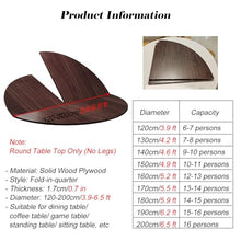 MZZKFC Foldable Round Tabletop Extender No Legs, 40 50 60 70 in Solid Wood Event Table Top Waterproof, Folding Table Top Board for Canteens/Restaurant/Backyard(78.7 in/6.6 ft/200cm)