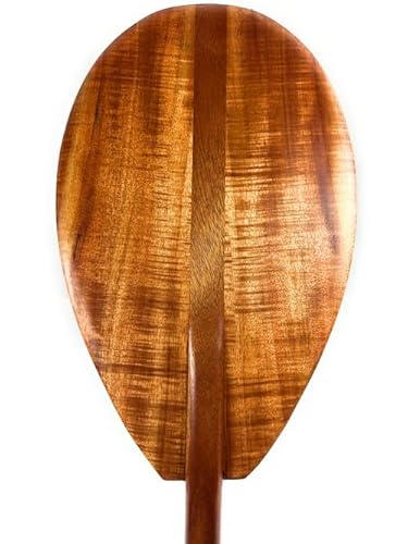 Tikimaster AAA Grade Curly Koa Outrigger Paddle 60 Inch Steersman