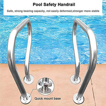 BSNANCA Pool Hand Rail Pool Rail Pool Railing Pool Handrails for Inground Pool 31.5X 31.5In Pool Hand Rail,Hand Grab Rail Quick Installation,Swimming Pool Sta