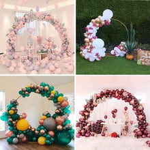 Heavy Duty Metal Wedding Arch Moon Gate Gold/Black/White Circle Garden Arbor Archway for Bridal Party Decoration Gardens Decorations(White,HxW/2.8x3.2m/9.2x10.5ft)