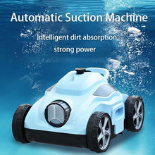WZUOPG Wireless Robotic Cleaner for Swimming Pools, Intelligent Pool Vacuum Cleaner, Tile Scrubber with 100 Minutes of Work Time, Vacuum for Pool with Strong Suction and Container