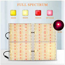 Grow LED Light for Indoor Plantation- 480W Full Spectrum,Bridelux 3000k 4000k + Osram 660nm 730nm