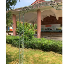 iumLeap Trellis Rose Arch Metal Garden Arch Trellis Stable Garden Arch for Climbing Plants, 5.2ft×7.8ft/6ft×7.8ft, Backdrop Stand for Garden Decoration, One Color-180cm/6ft