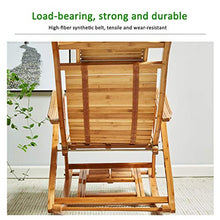 JOTDPFRYK Patio Lawn Garden Sun Loungers Solid Wood Rocking Chair, Foldable Chaise Lounges Portable Folding Chairs with Footrest with Cushion, 5-Speed Adjustment Office Outdoor