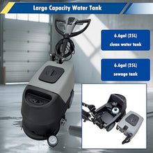 INTSUPERMAI 17" Walk Behind Floor Scrubber, 3-in-1 Commercial Washer Scrubber & Dryer, 1700 Sq Ft/Hr, 6.6 Gal Dual Tanks, 60ft Cord for Concrete Tile Warehouse 110V