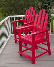 POLYWOOD® Long Island Counter Chair in Lime