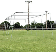 Cimarron Sports Outdoor Practice 70x14x12 1-1/2" Batting Cage Frames Black Stainless Steel