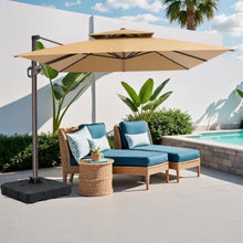 OROTLECT 9' X 11' Double Top Cantilever Umbrella with Weighted Base