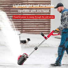 1200W Handheld Electric Snow Blower,Cordless Snow Shovel for 20V Battery, Brushless Cordless Snow Blower, Battery Snow Blower (2battery) for Patio, Playground, Farm