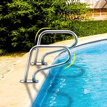 MSHOSAC Swimming Pool Hand Rail with Installation kit-Easy Mount Non-Slip Pool Safety Products Hand Grab Rail Height 22.4'' (Thickness 1.2mm)