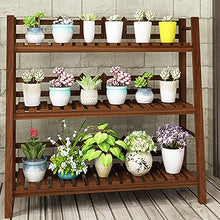 ZOCWJK Indoor Plant Stand for Multiple Plants 3 Tier Wood Corner Plant Shelf Rack Simple Outdoor Flower Pot Stand Holder,A-100cm