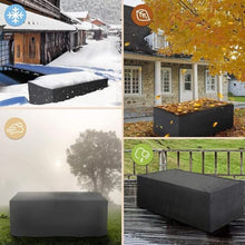 JIANSMZ Waterproof Outdoor Garden Furniture Cover 320x300x75cm Heavy Duty 600D Oxford Fabric Weatherproof and Protects Patio Table from Elements