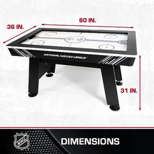 NHL 60" Air Hockey Table with Electronic Overhead Scoreboard Black/White