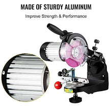 230W Saw Chain Grinder 3000RPM Electric Aluminum Bench Chainsaw Grinder Sharpener Portable Adjustable Angle Tool Polisher Durability, Efficience