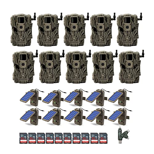 Stealth Cam Fusion X 26 MP Wireless Trail Camera Bundle with Solar Panel and 32GB SD Card