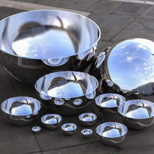 Reflective Garden Gazing Ball Stainless Steel Hollow Hemisphere Multiple