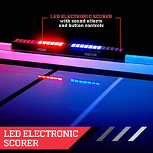 ESPN Sports Air Hockey Game Table 72 Inch Indoor Arcade Gaming Set White/Black/Red