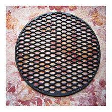 TEOYETTSF Cooking Grill,Cast Iron Black Matt Porcelain Enameled Round Barbecue Net