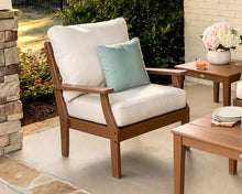 POLYWOOD® Braxton Deep Seating Chair in Black/Granite