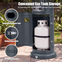 Tangkula Propane Patio Heater with Wheels, Easy Ignition, 34,000 BTU