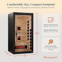 DYNAMIC SAUNAS Santorini Full Spectrum Infrared Sauna w/Red Light Therapy