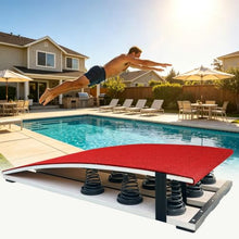 Gymnastics Springboard with 9 Springs for Jump & Diving Practice (Red)
