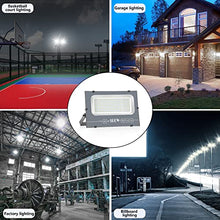 LED-Projektor für den Außenbereich: 500 W, superheller Projektor, 6000 K, Kaltweiß, 50000 lm, IP65, Wasserdicht, verstellbar, mit Klemme für Garten, Garage