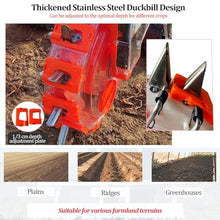 DAJIAYIQI Tractor Pulled Seed Planter, Stainless Steel Seeding Machine with 8 Seed Plates, Adjustable Depth & Row Spacing, Garden Seeding Lawns Spreader for Farm Planting(6 Units)