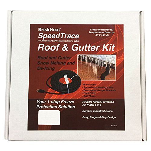 BriskHeat Roof and Gutter De-Icing Kits, 50ft (15.2m), 110-120V