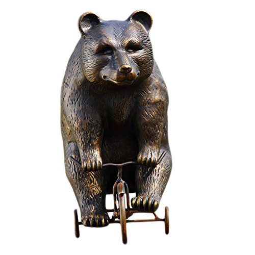 SPI Adorable Big Bear on Little Trike Metal Yard Sculpture
