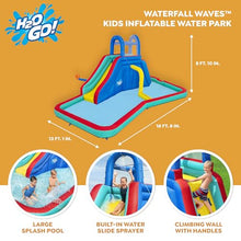 Bestway H2OGO! Waterfall Waves Mega Water Park Inflatable Slide and Pool