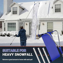 JYXYXSCP Snow Shovel Snow Roof Rake,21 FT Adjustable Aluminum Roof Snow Removal Tools,w/Wheels & Oxford Slide, Extendable Anti-Slip Handle, w/3-Inch Hub