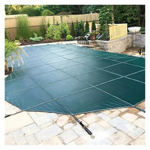 JYHHCYS Custom Size Pool Safety Cover Winter Round, 10ft 12ft 15ft 18ft 24ft 30ft 35ft Large Safety Pool Covers Green Mesh w/Anchors for Inground Pools, All-Weather Protection(33ft/10m)