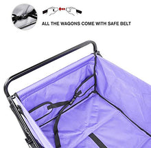 Camping cart, Garden Transport Trolley Folding Camping with Lining4-Wheel